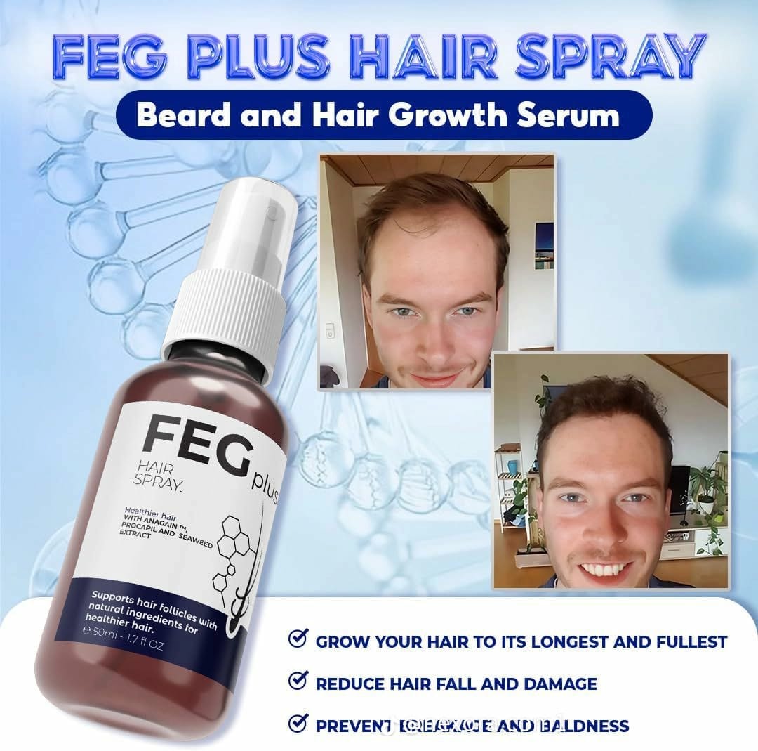 FEG Plus Hair Growth Spray – With AnaGain™, Procapil & Seaweed Extract