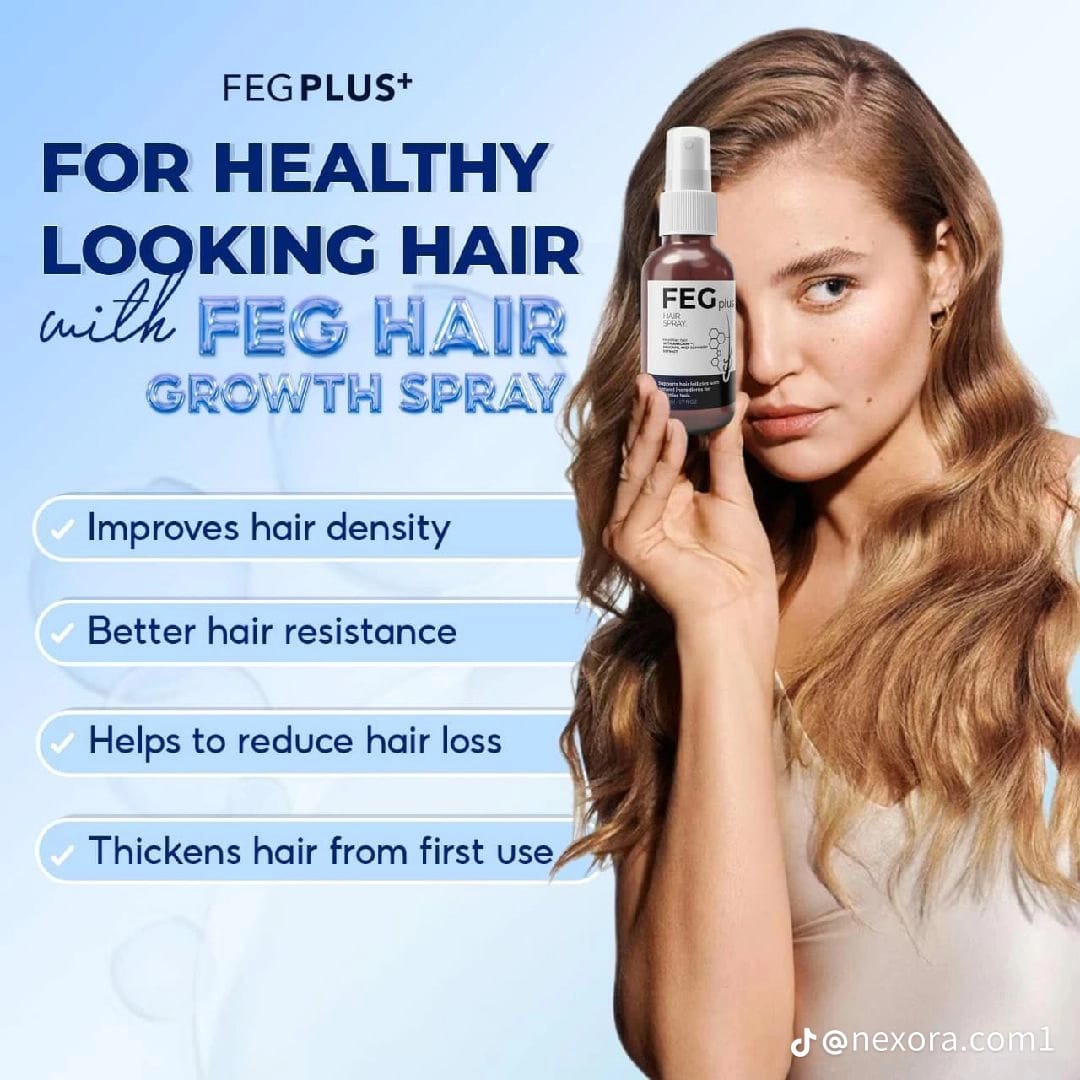 FEG Plus Hair Growth Spray – With AnaGain™, Procapil & Seaweed Extract
