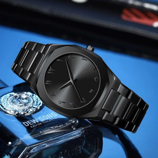 Timeless Arabic Elegance β Premium Stainless Steel Watch