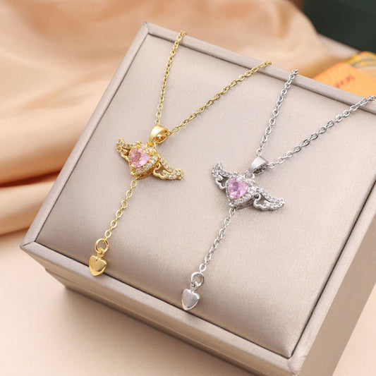 Crystal Heart & Wings – Romantic Gift for Her
