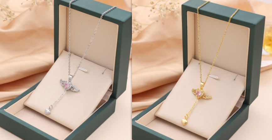 Crystal Heart & Wings – Romantic Gift for Her