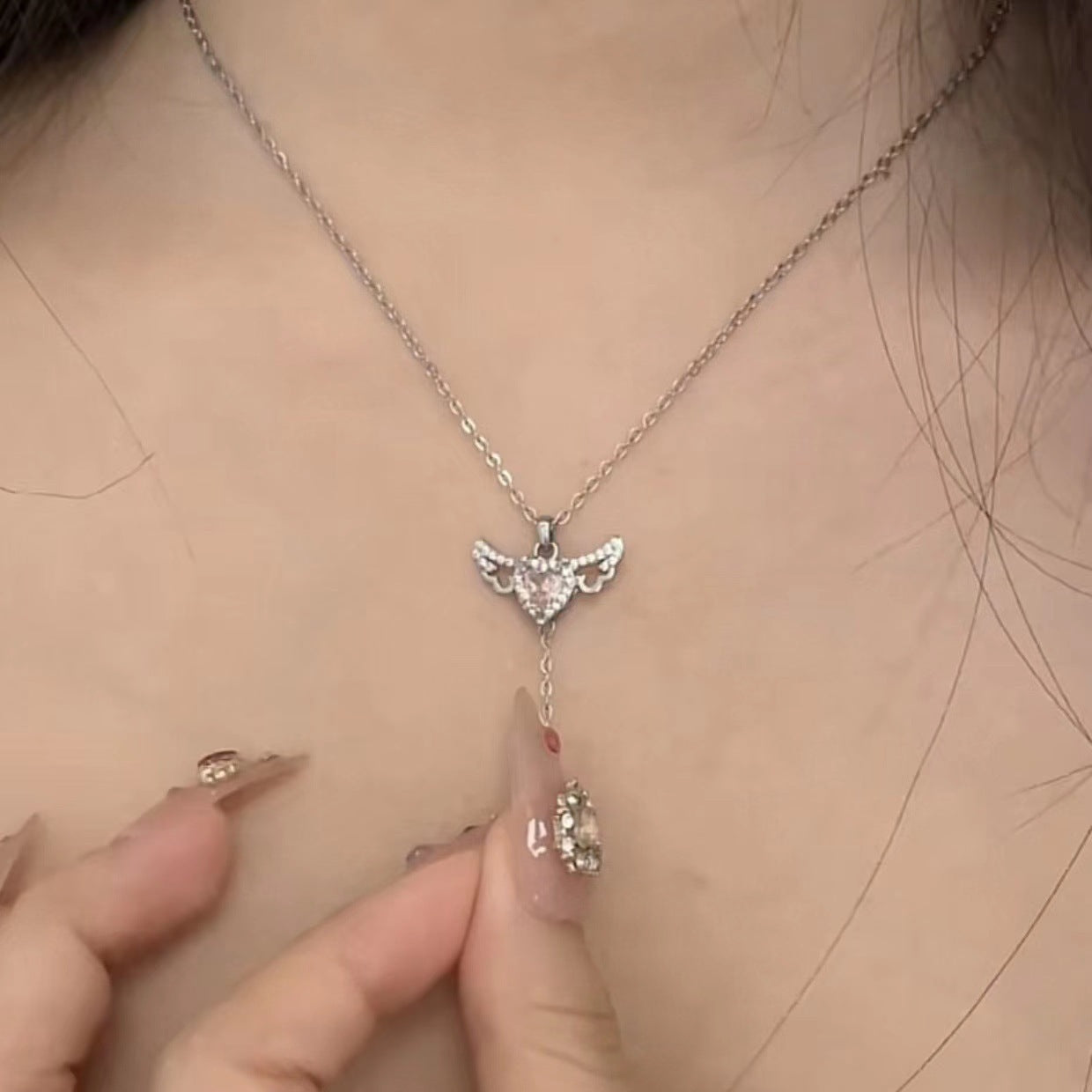 Crystal Heart & Wings – Romantic Gift for Her