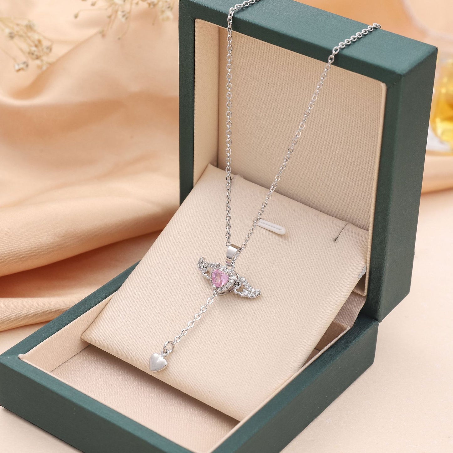 Crystal Heart & Wings – Romantic Gift for Her