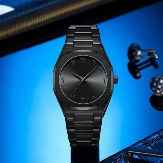 Timeless Arabic Elegance – Premium Stainless Steel Watch