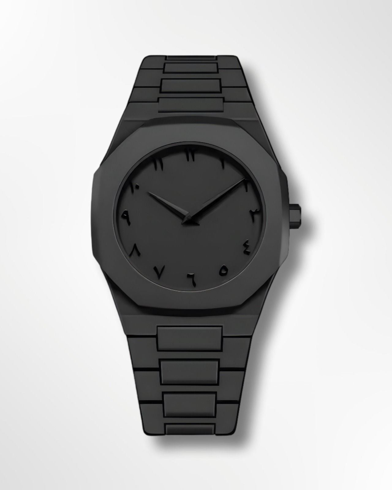 Timeless Arabic Elegance – Premium Stainless Steel Watch